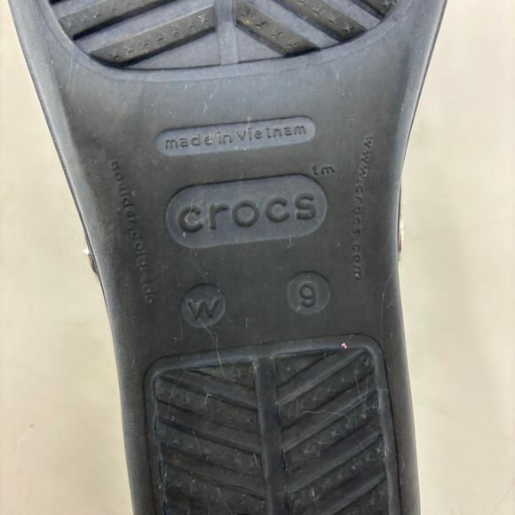 Crocs Sanrah Sandals Womens Sz 9 Blue Beaded Comfort Thong Flip Flop - Picture 4 of 12